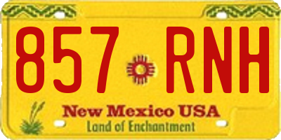 NM license plate 857RNH