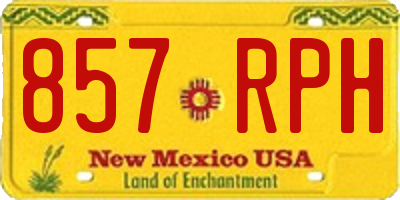 NM license plate 857RPH