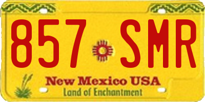 NM license plate 857SMR