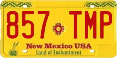 NM license plate 857TMP