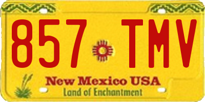 NM license plate 857TMV