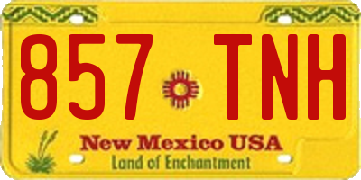 NM license plate 857TNH