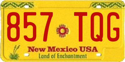 NM license plate 857TQG