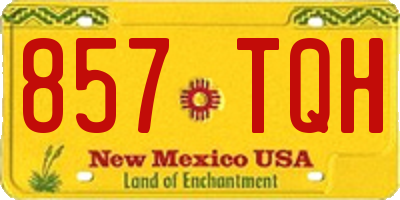 NM license plate 857TQH