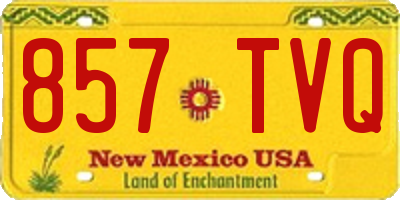 NM license plate 857TVQ