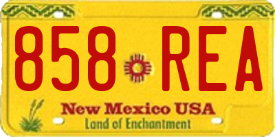 NM license plate 858REA