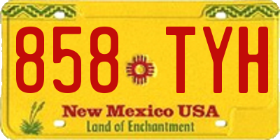 NM license plate 858TYH