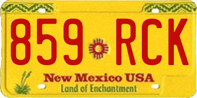 NM license plate 859RCK