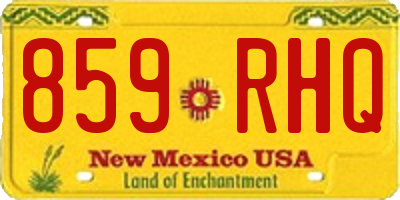 NM license plate 859RHQ