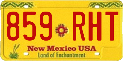 NM license plate 859RHT