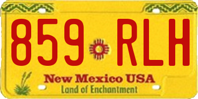NM license plate 859RLH