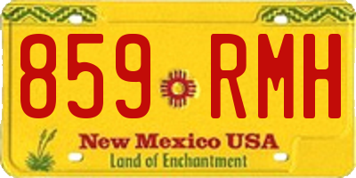 NM license plate 859RMH