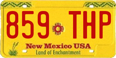 NM license plate 859THP