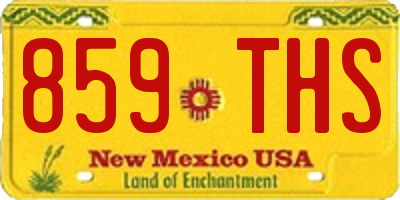 NM license plate 859THS