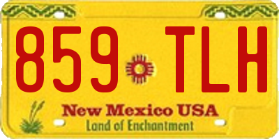 NM license plate 859TLH