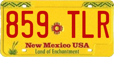 NM license plate 859TLR