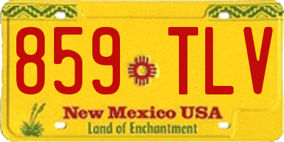 NM license plate 859TLV