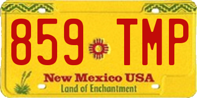 NM license plate 859TMP