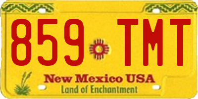 NM license plate 859TMT