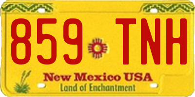 NM license plate 859TNH
