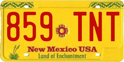 NM license plate 859TNT