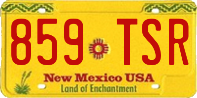 NM license plate 859TSR