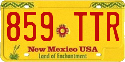 NM license plate 859TTR