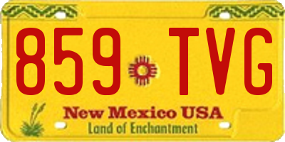 NM license plate 859TVG