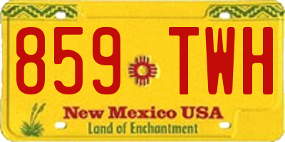 NM license plate 859TWH