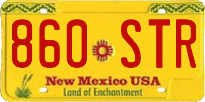 NM license plate 860STR
