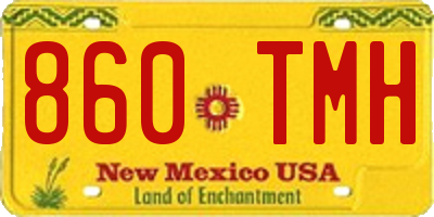 NM license plate 860TMH