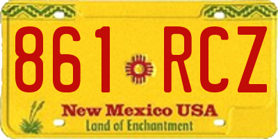 NM license plate 861RCZ
