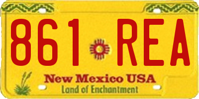 NM license plate 861REA