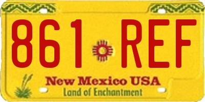 NM license plate 861REF