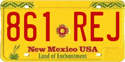 NM license plate 861REJ