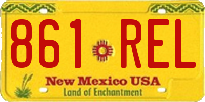 NM license plate 861REL
