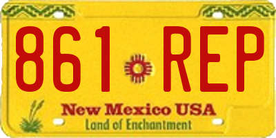 NM license plate 861REP
