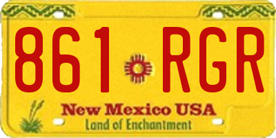 NM license plate 861RGR