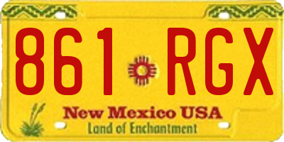NM license plate 861RGX