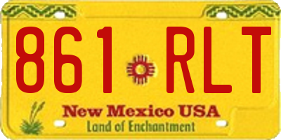 NM license plate 861RLT