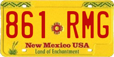 NM license plate 861RMG