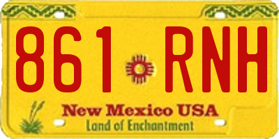 NM license plate 861RNH