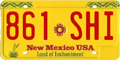 NM license plate 861SHI