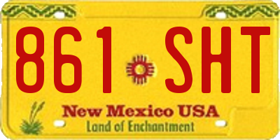 NM license plate 861SHT