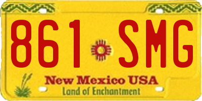 NM license plate 861SMG