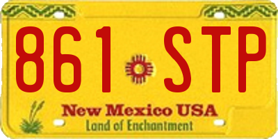 NM license plate 861STP