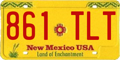 NM license plate 861TLT