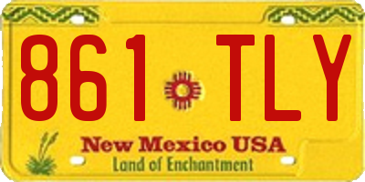 NM license plate 861TLY