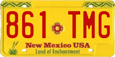 NM license plate 861TMG