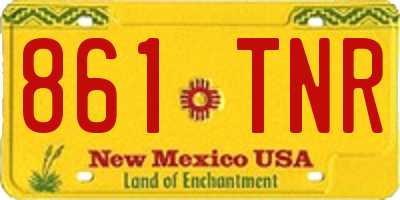 NM license plate 861TNR